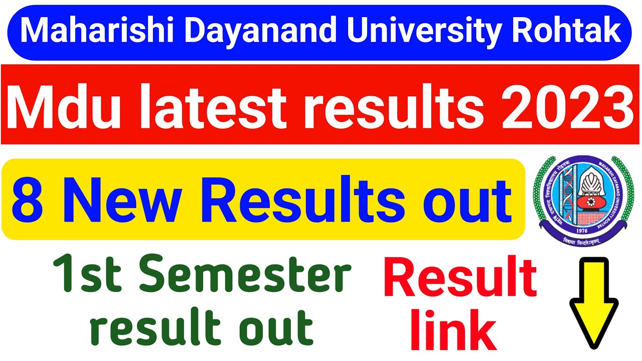 Mdu 1st semester result out 2023  Mdu latest result 2023 | mdu new result 2023 | mdu reappear result