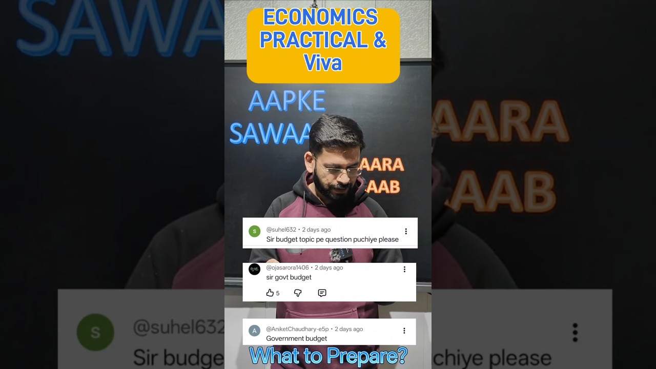 Class 12 Economics Viva | Economics Class 12 Viva | Government Budget | Economics Project and Viva