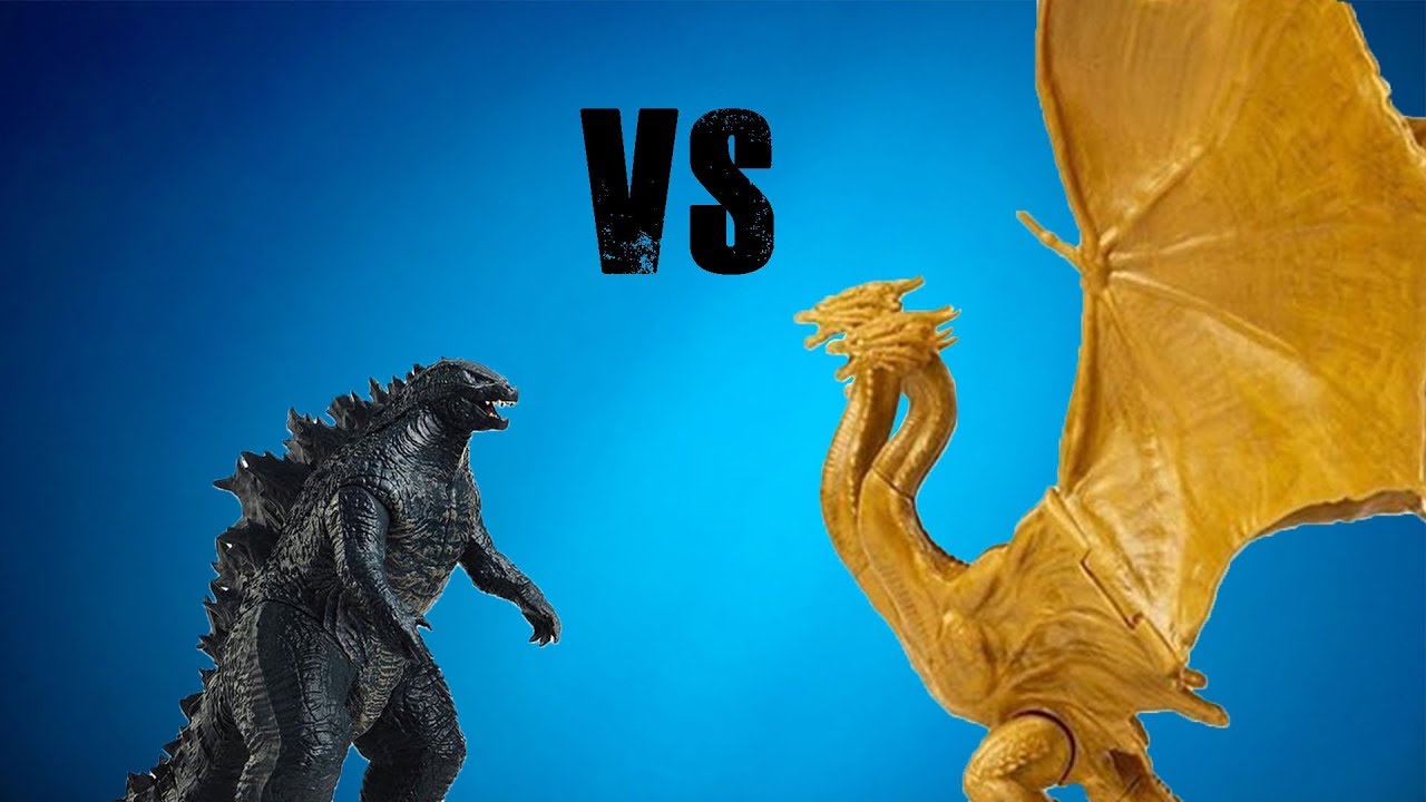 GODZILLA 2019 VS KING GHIDORAH 2019 (toy battle)