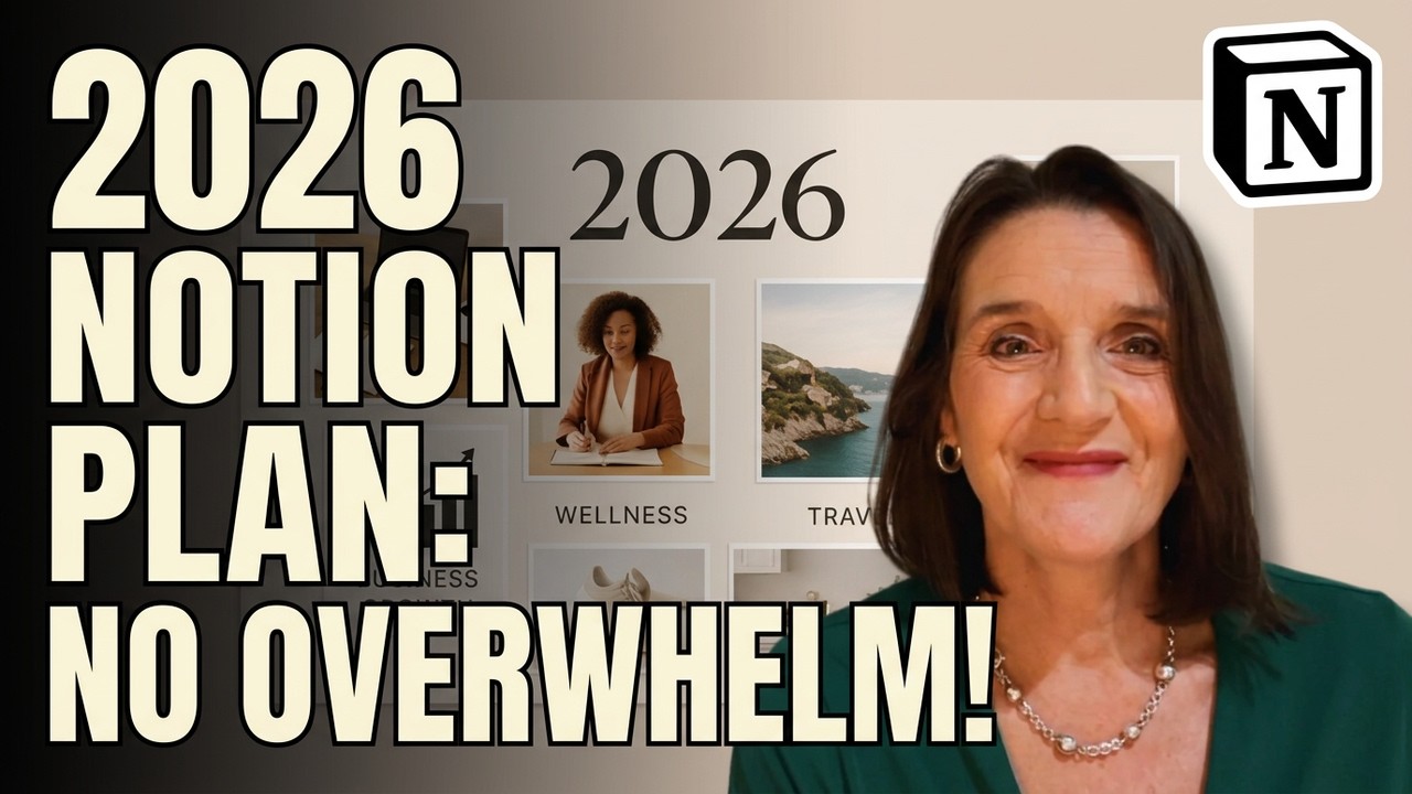 How to Plan Your Entire 2026 in Notion (Yearly, Monthly & Weekly Setup)