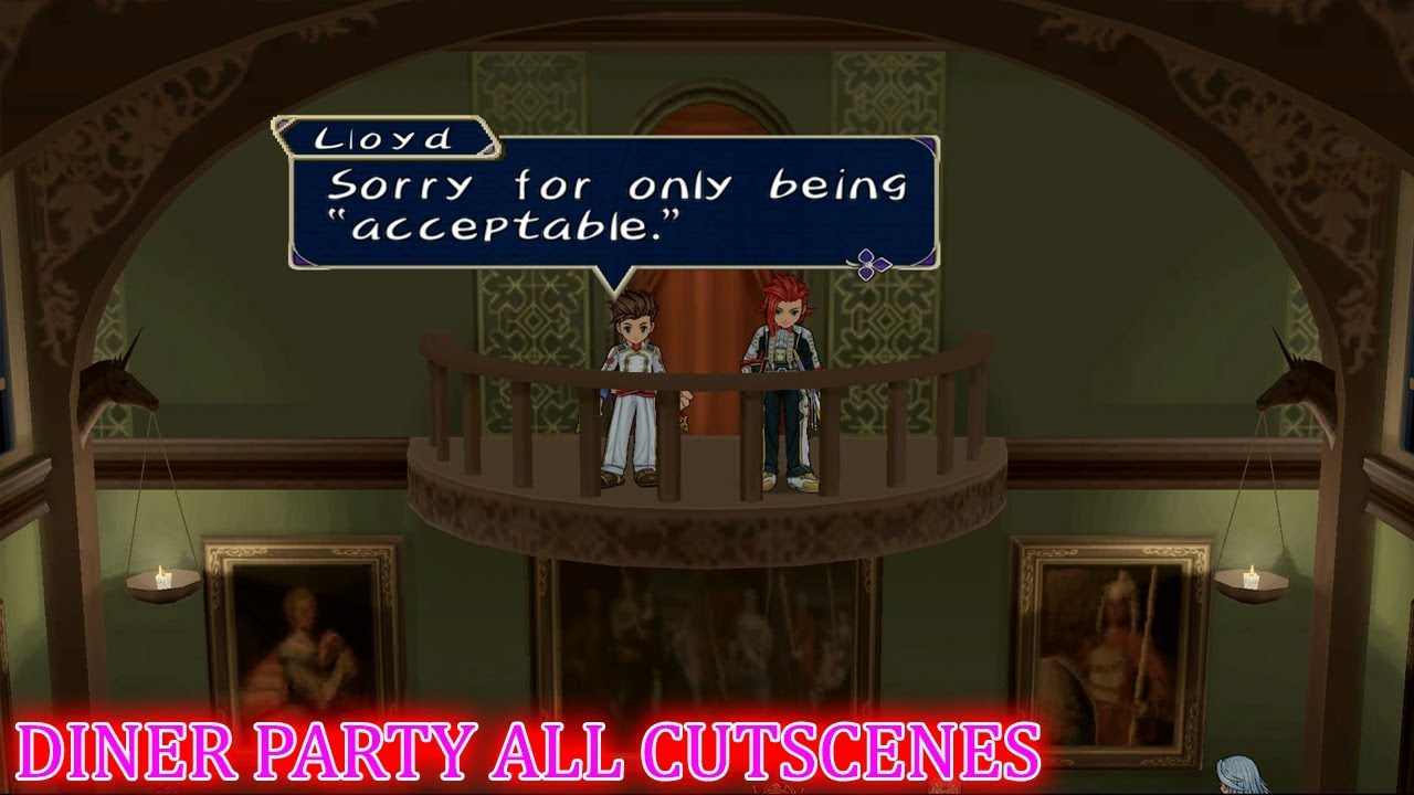 Tales of Symphonia Diner Party ALL CUTSCENES