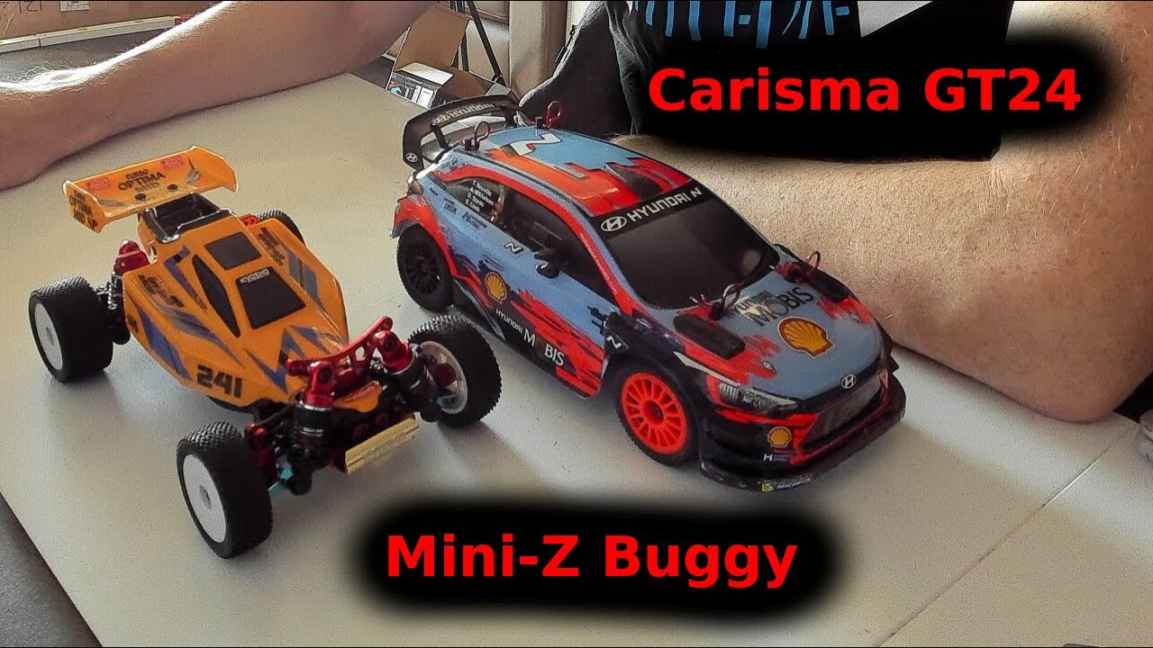 Mini-Z buggy and Carisma GT-24 - Rally on the GO