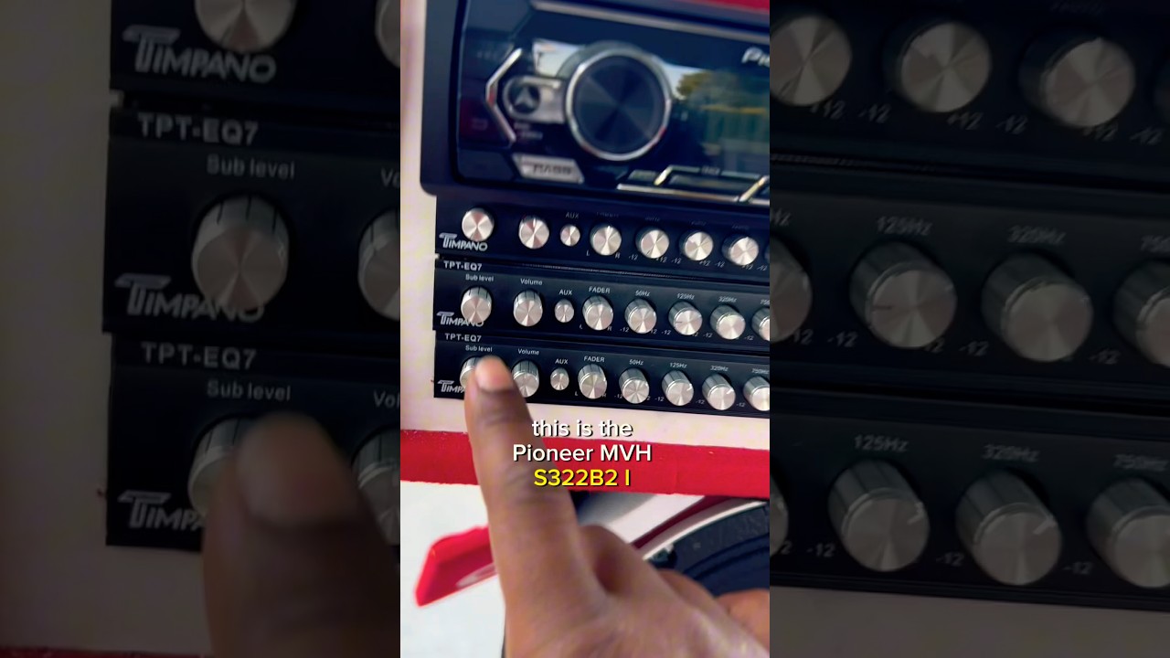 Как включить радио и 3 эквалайзера (chuchero) #caraudio #chuchero #speaker #bass #timpano