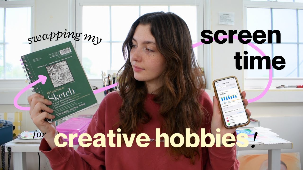 swapping my screen time for creative hobbies 🎨📲