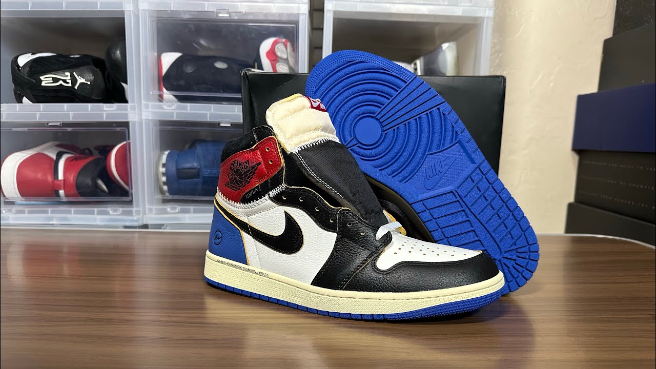 Обзор кроссовок AJ 1 Union x Fragment Design Varsity Red (от стороннего источника)
