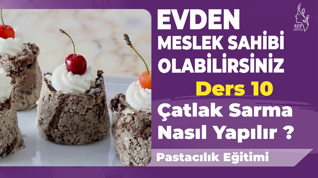 Ders: 10 - Çatlak Sarma Nasıl Yapılır?  - Pastacılık Eğitimi