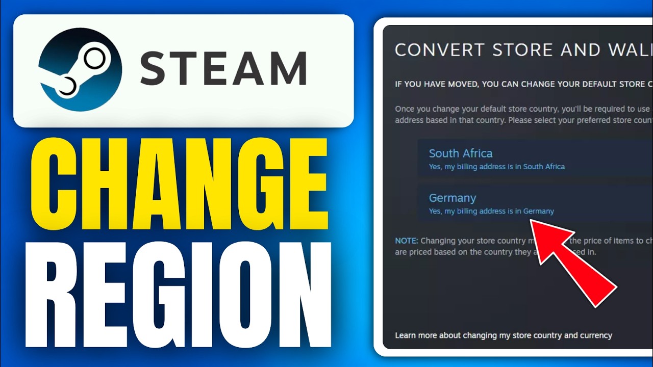 How to Change Steam Region (Store and Wallet Country) &ndash; Easy Method 2026