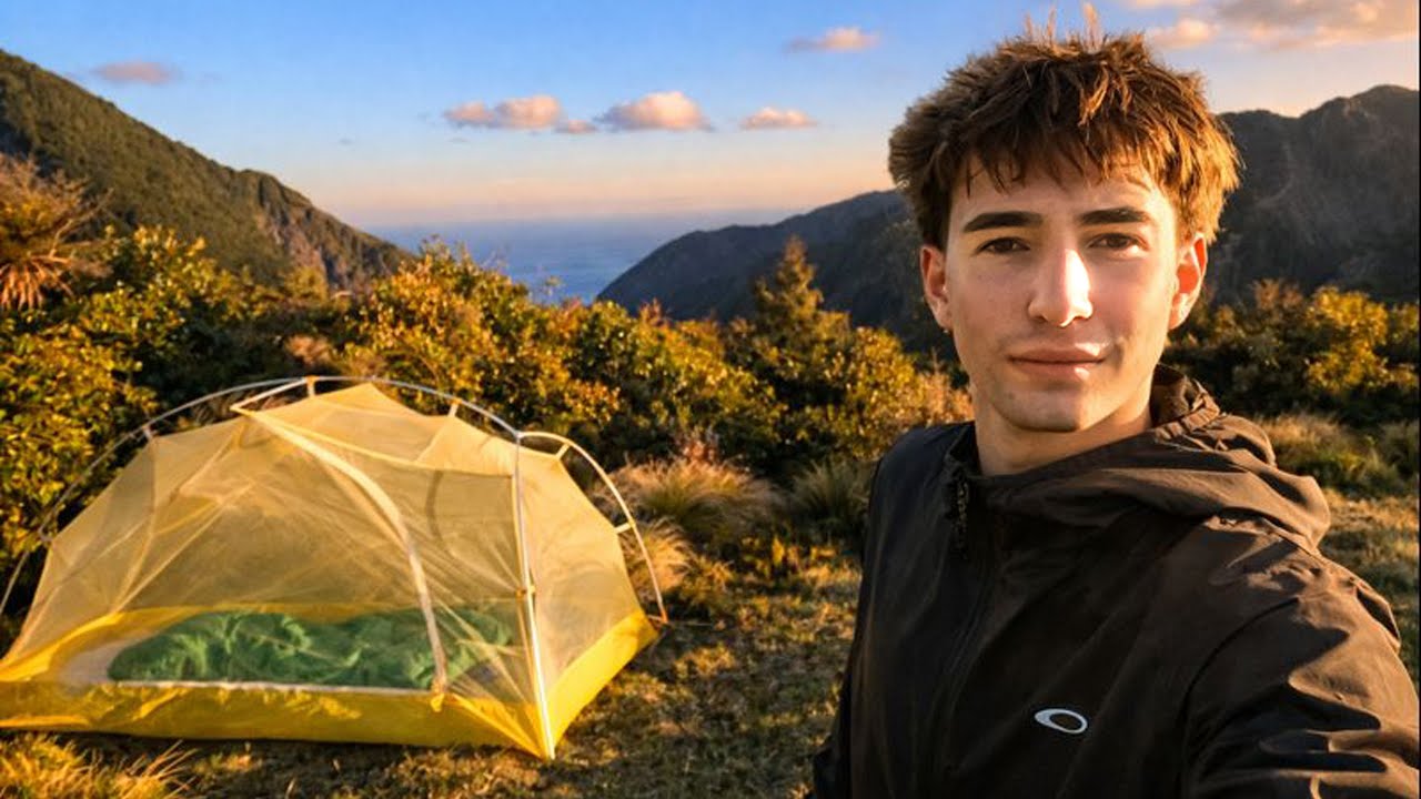 Survival Camping with Extreme Winds in New Zealand's Mountains