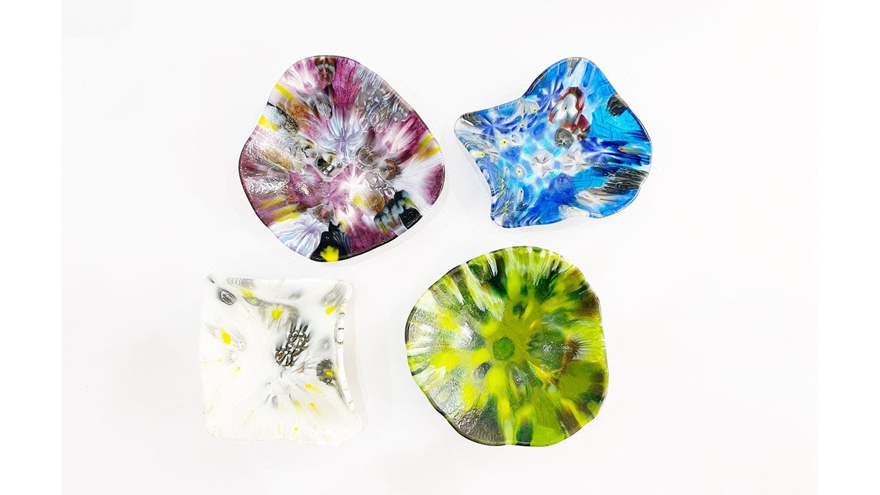 Candy Mix Pressed Glass Trinket Dish