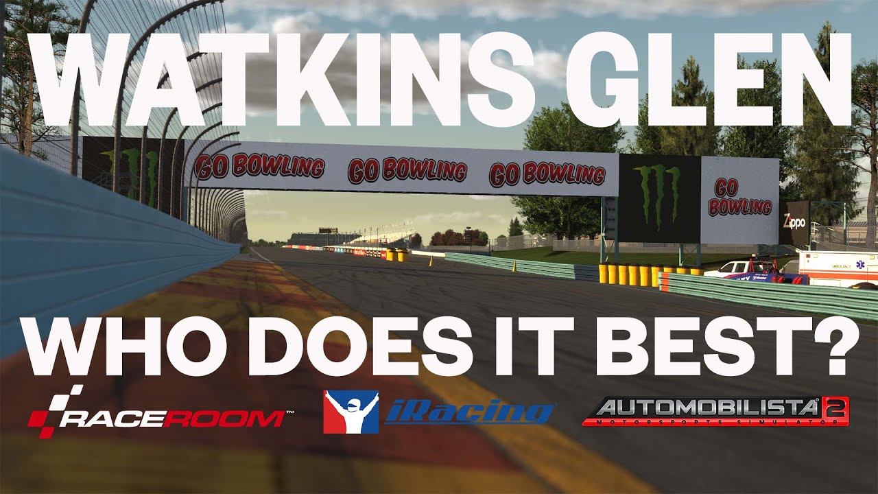Watkins Glen: iRacing vs Raceroom vs Automobilista 2. Who Does It Best ?