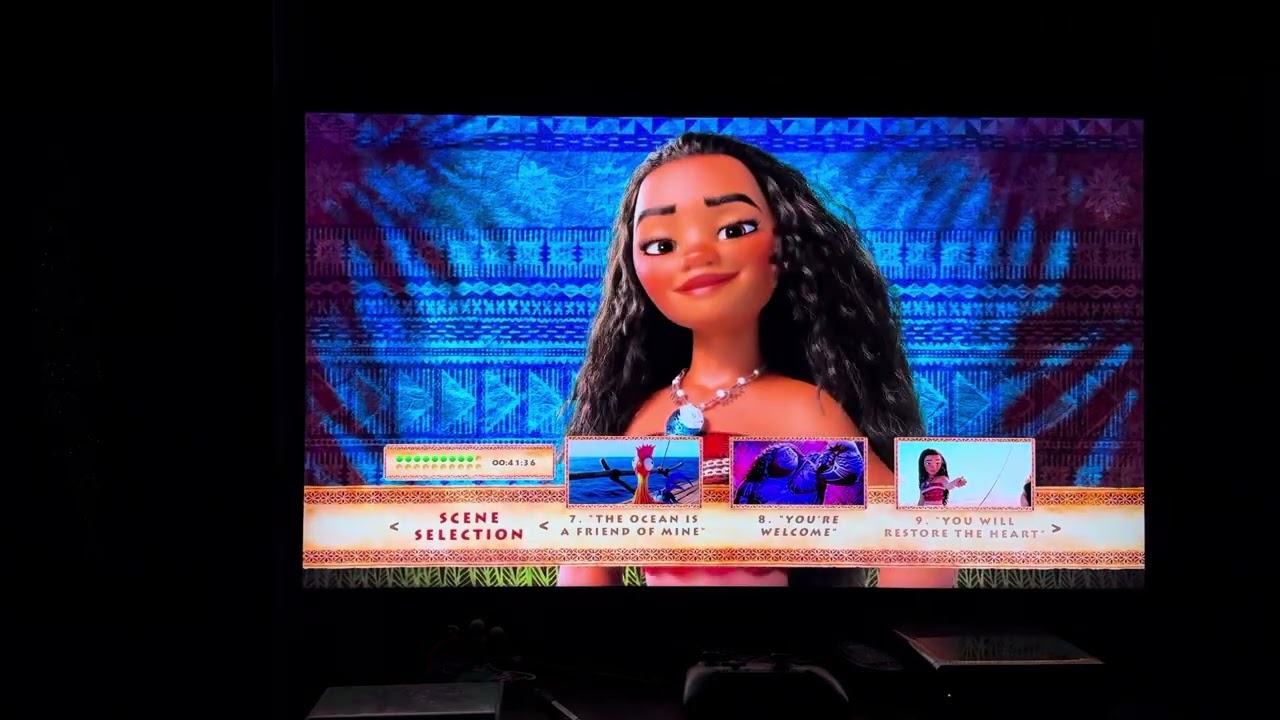 Moana 2017 Blu-ray Menu walk-through ￼