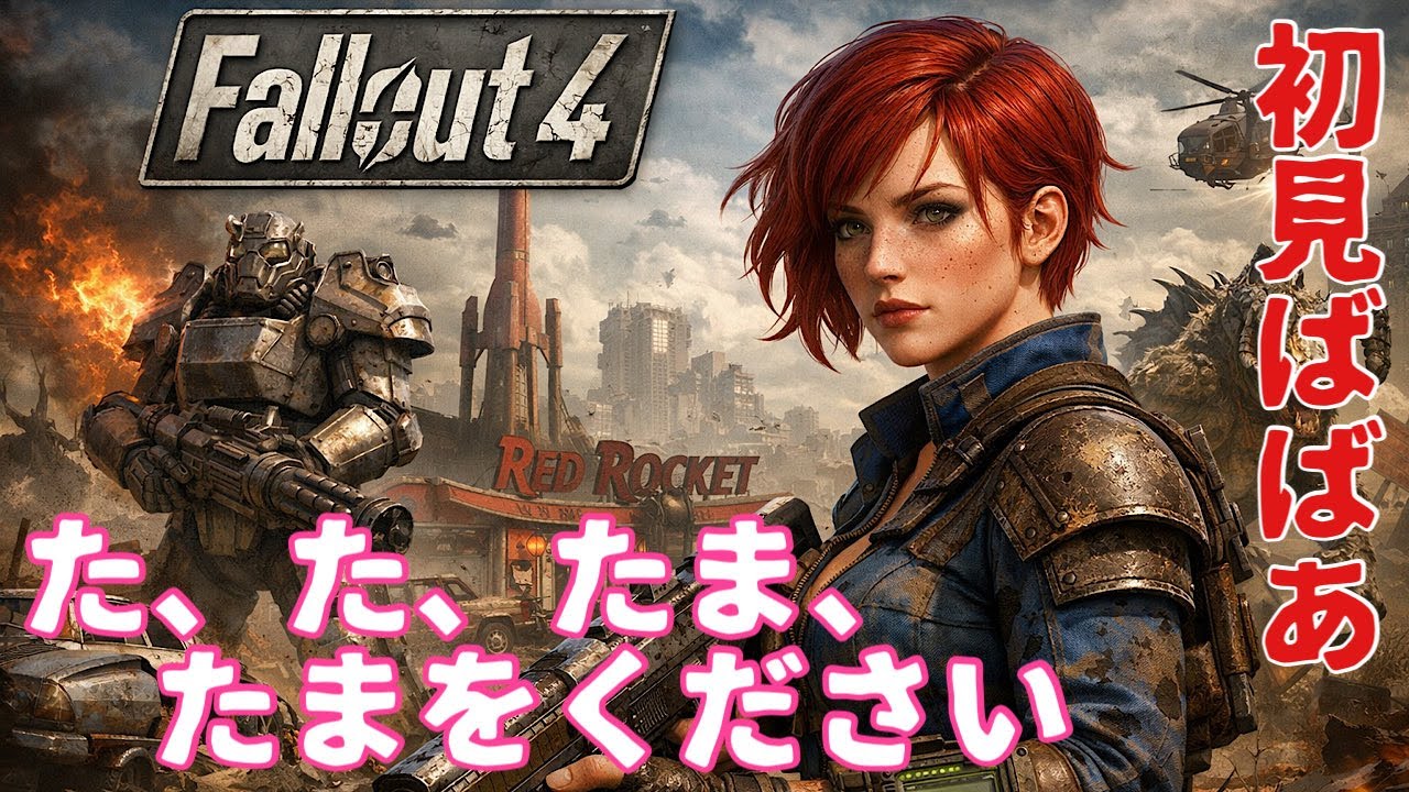 完全初見のババアバッツは使わない!【fallout4】【無知識、不器用、初めてなのでそれが大丈夫な方のみご視聴ください】