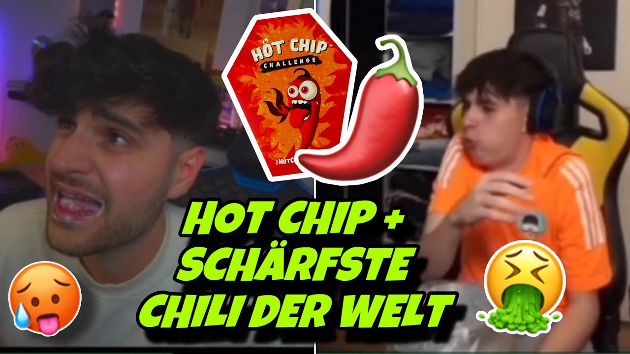 ELDOS & ELI essen SCHÄRFSTE CHILLI der WELT & HOTCHIP🌶️🥵 ft. Willy