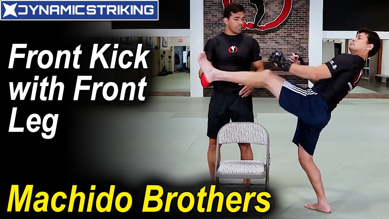 Front Kick with Front Leg by Machida Brothers