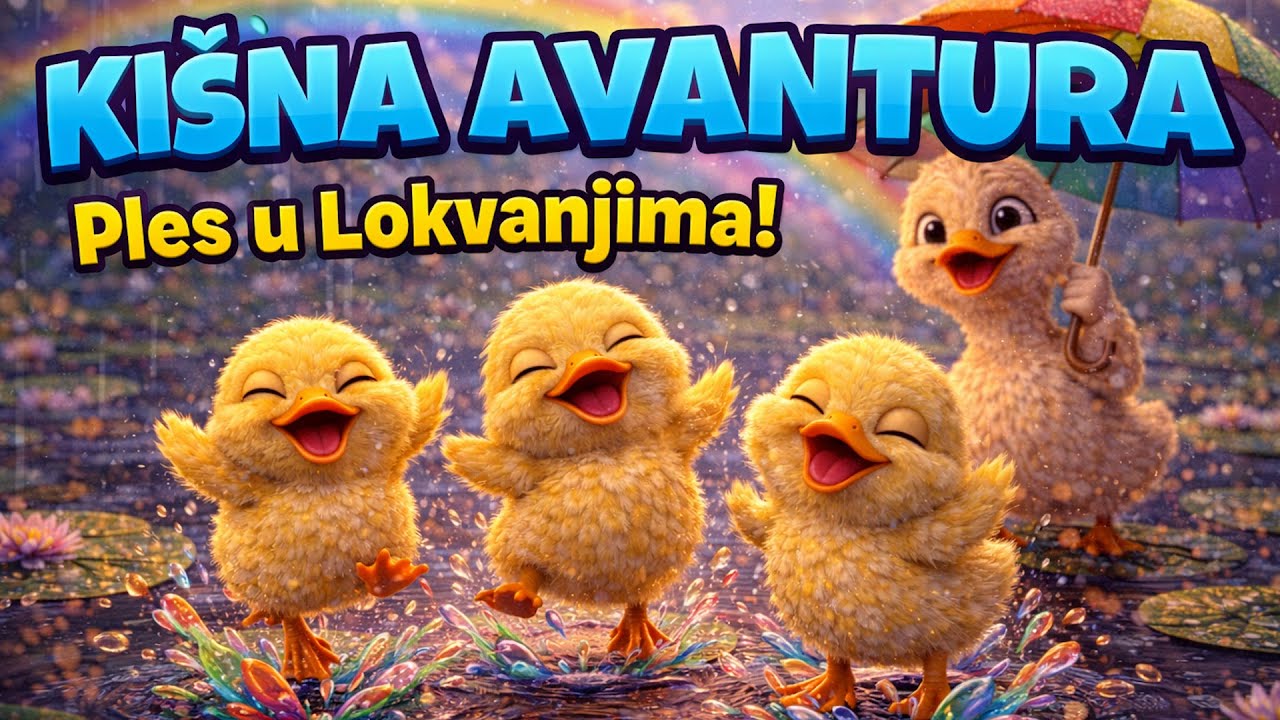 Kišna Avantura 🌧️ | Vesela Pjesmica za Djecu sa Pačićima