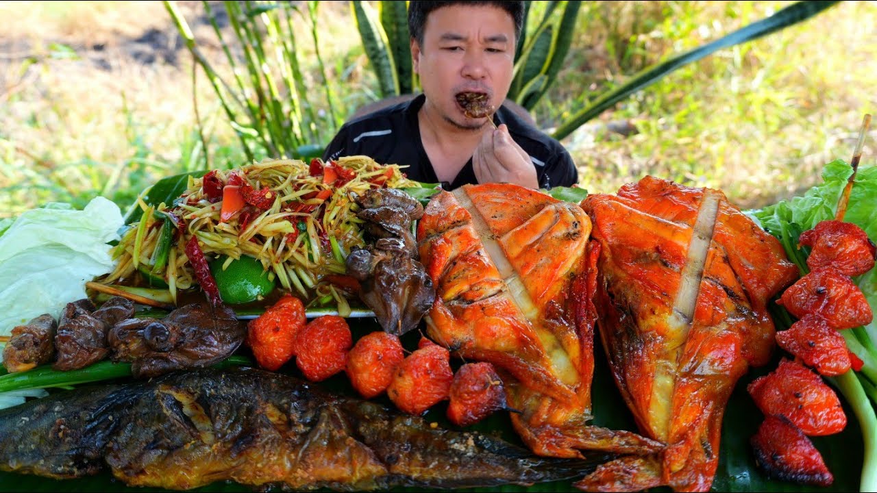 #food #mukbang #foodie ปิ้งปลาดุก