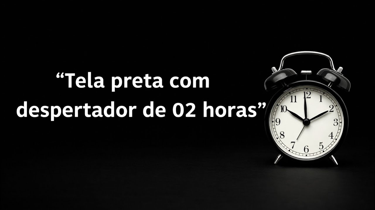 Tela Escura com Alarme de 2 Horas | Descanso e Cochilo Programado