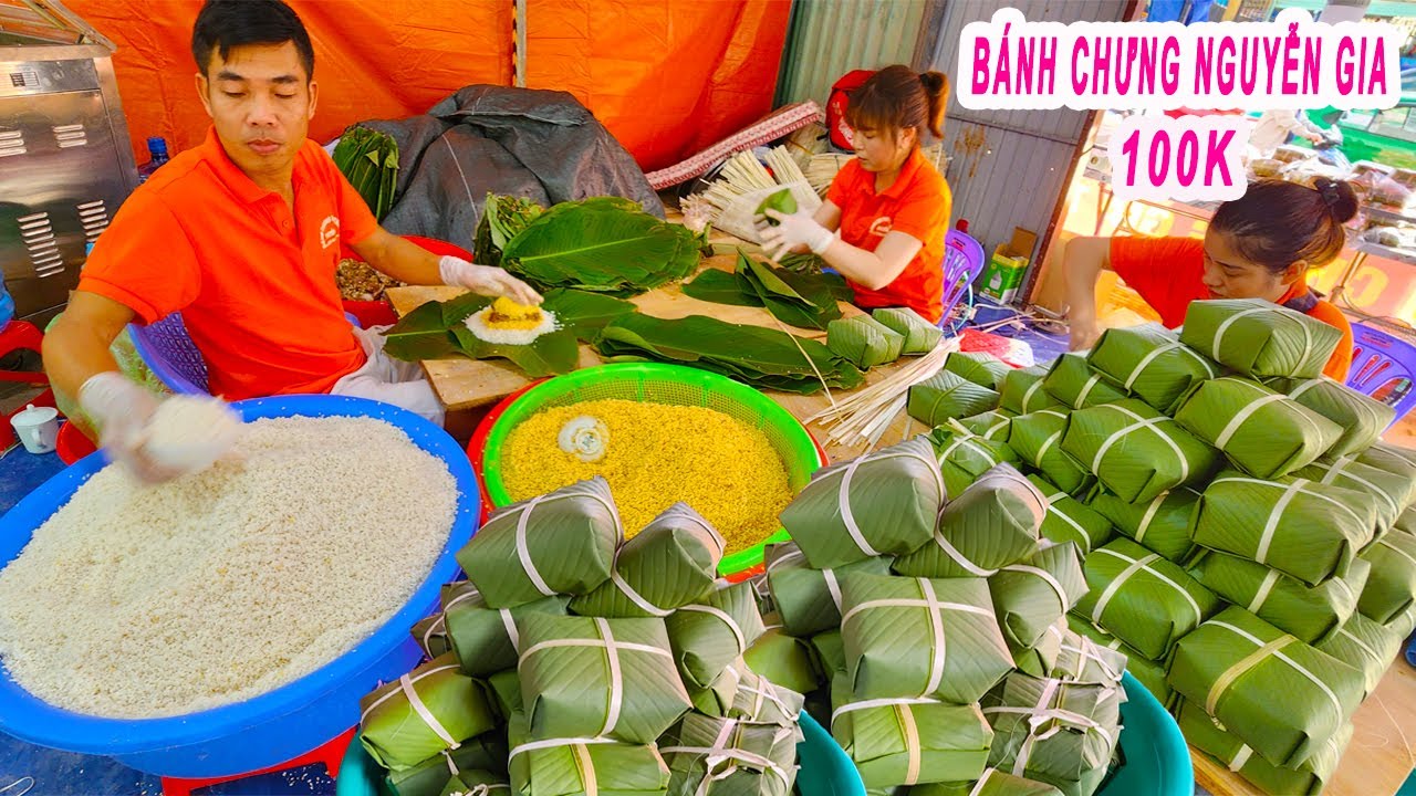 Lò Bánh Chưng Chuẩn Vị Bắc gói cực đẹp không cần khuôn