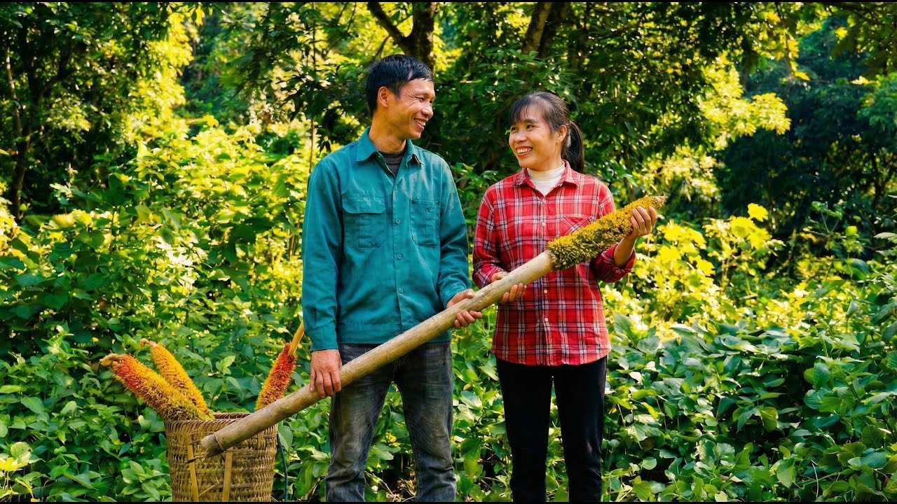 Overwhelmed by a Giant Yam – Making Delicious Leaf Cakes from the Deep Forest - Life Single Recap11