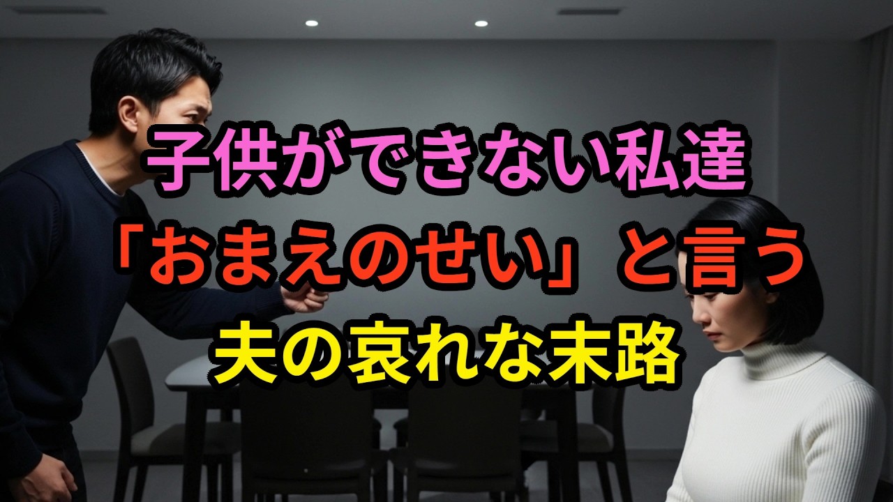 🐣🧸子供ができない私達「おまえのせい」⚡と言う夫の哀れな末路❗😇💣　#スカッと #スカッとする話 #義実家#離婚#ドラマ #衝撃の真実
