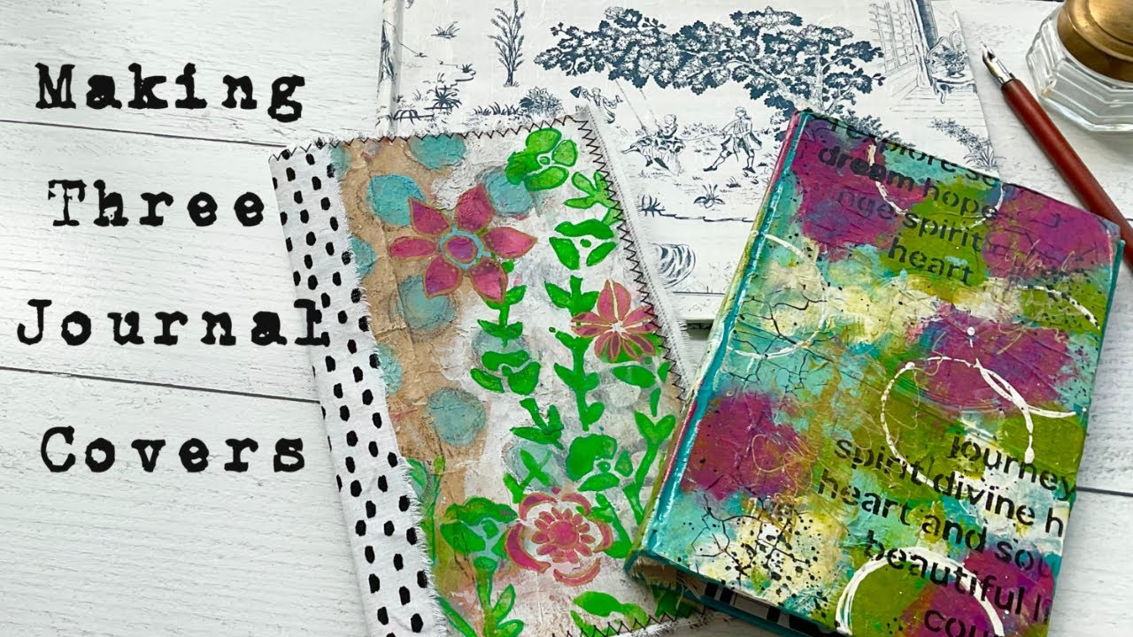 Making Three Different Art or Junk Journal Covers