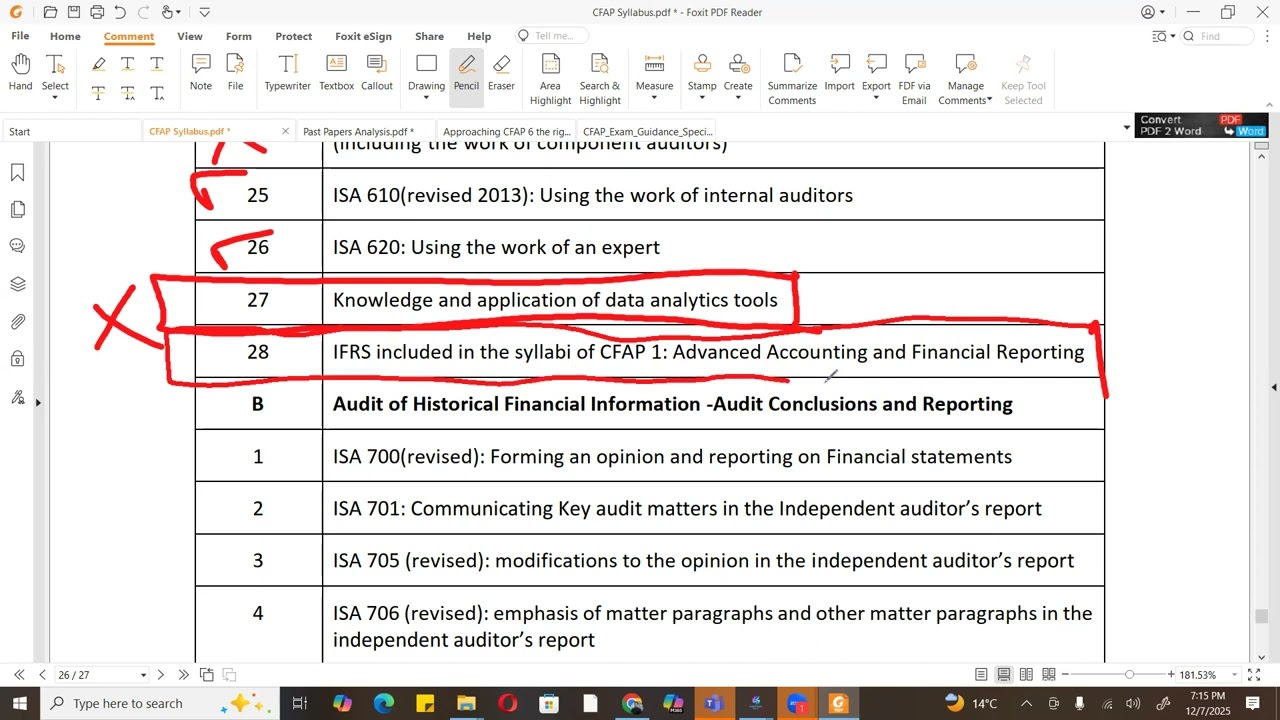 CFAP 6 Audit, Assurance & Data with Muhammad Bilal Qureshi   Orientation for Exams in 2026