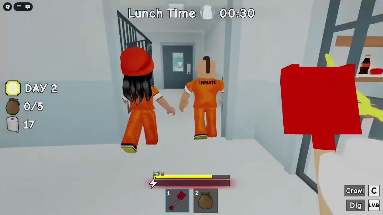 Playing dig to escape