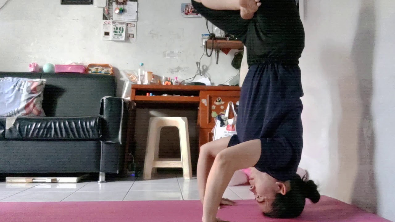 Tripod to crow / crane and Urdhva Kukkutasana (Upward Cock, or Rooster, Pose)