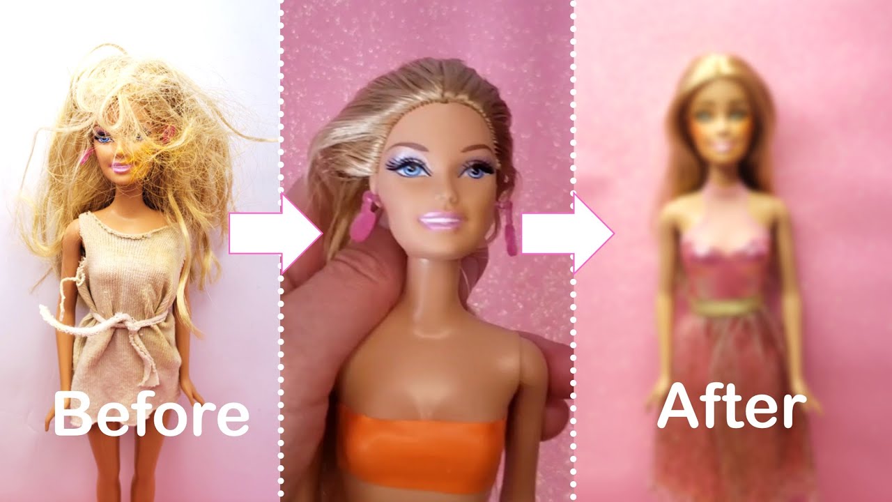 Breathtaking Barbie Doll Makeover Transformation - DIY Custom OOAK Repaint - Faceup, Dress up & more