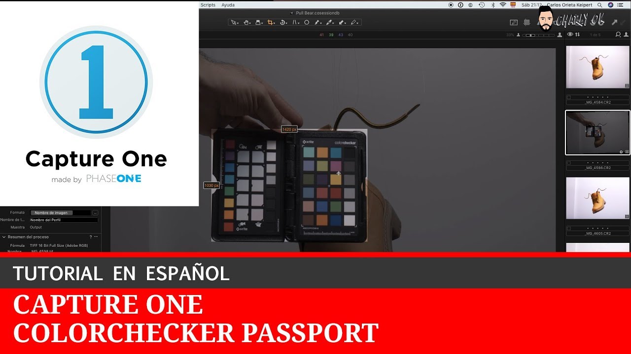 Tutorial Color checker  Passport Photo en ESPAÑOL en Capture ONE