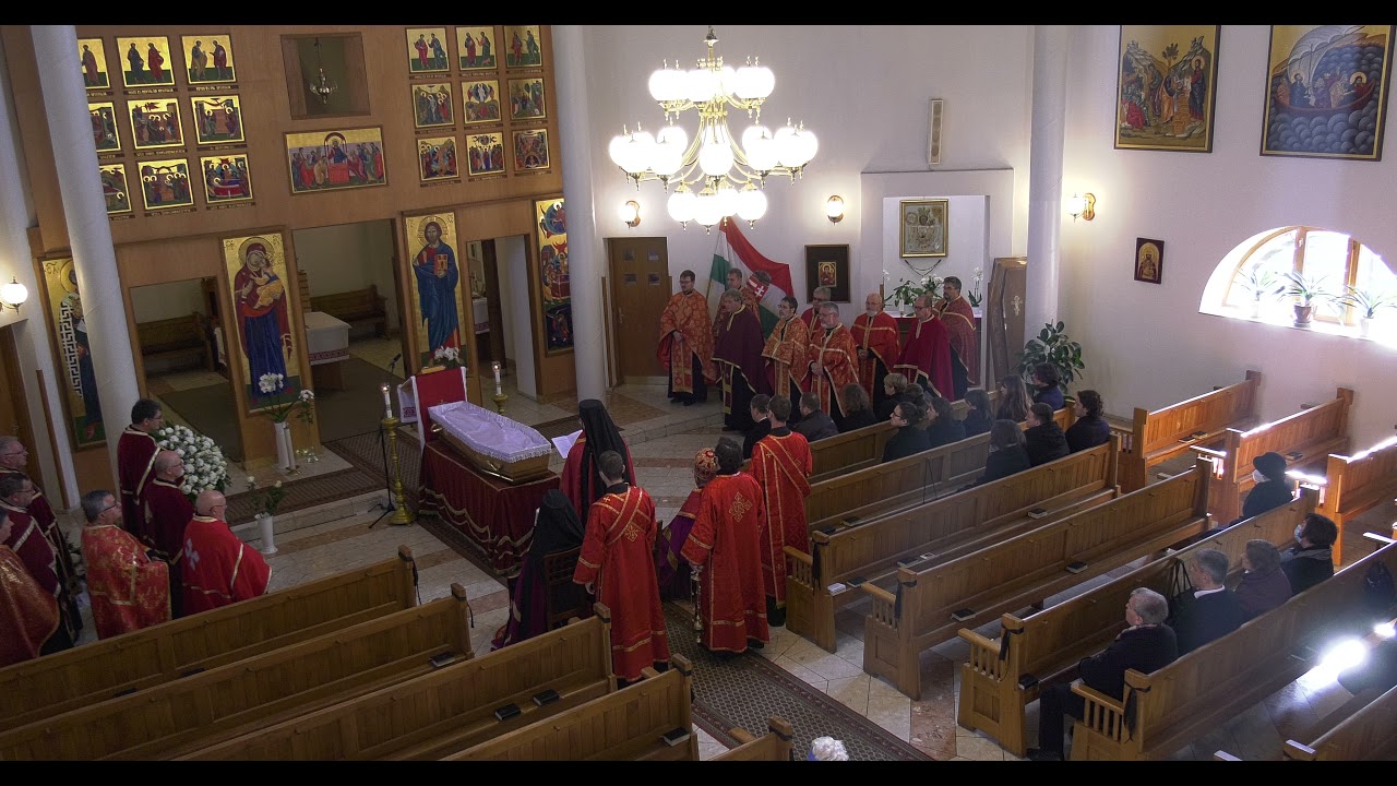 Makláry Jánosné tisztelendő asszony temetési szertartása