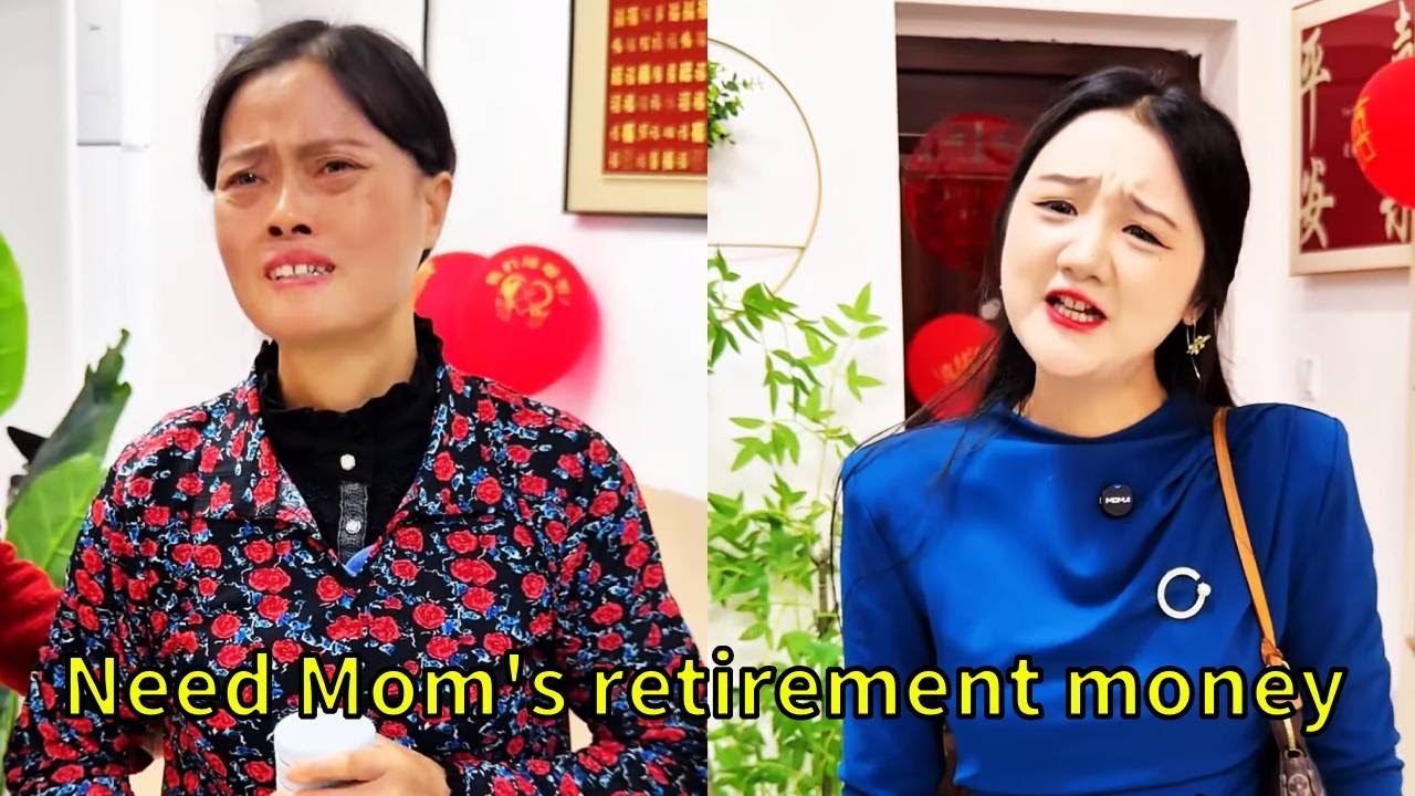 An arrogant young woman mocks her mother for asking for her pension!