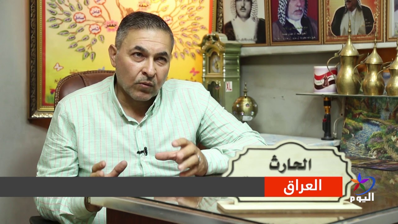 مهنة تطريز وصناعة الأعلام العشائرية في بغداد