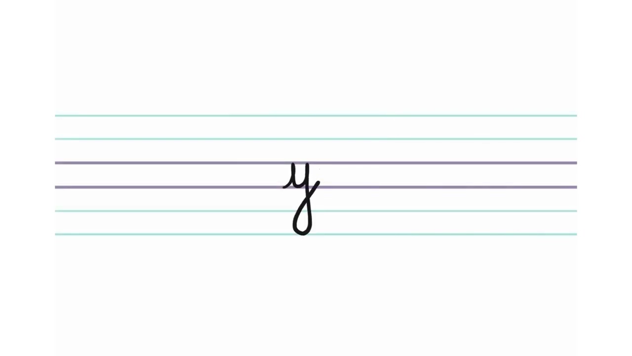 Apprendre &agrave; &eacute;crire la lettre y en cursive ✍️ | Trac&eacute; &eacute;tape par &eacute;tape &ndash; En route vers l&rsquo;&eacute;criture