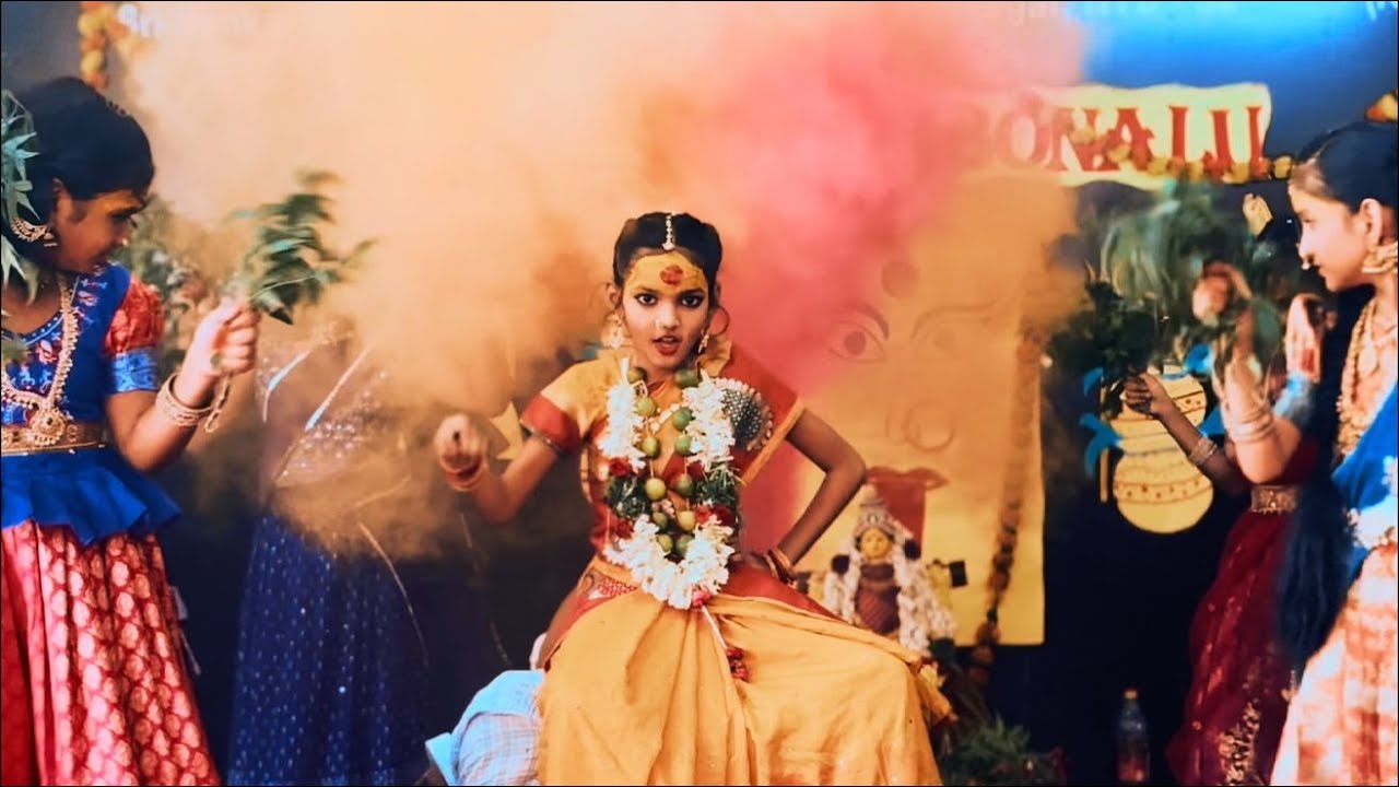 Bonalu Celebrations at Sreenidhi School #dance #bonaludance #telanganabonalu2025 #school #primary