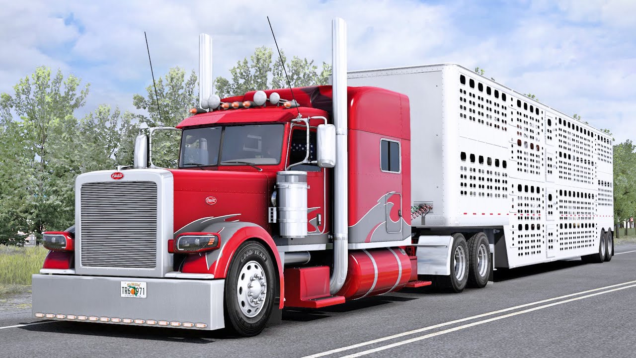 Cattle to Yakima with Jon Ruda's Peterbilt 389