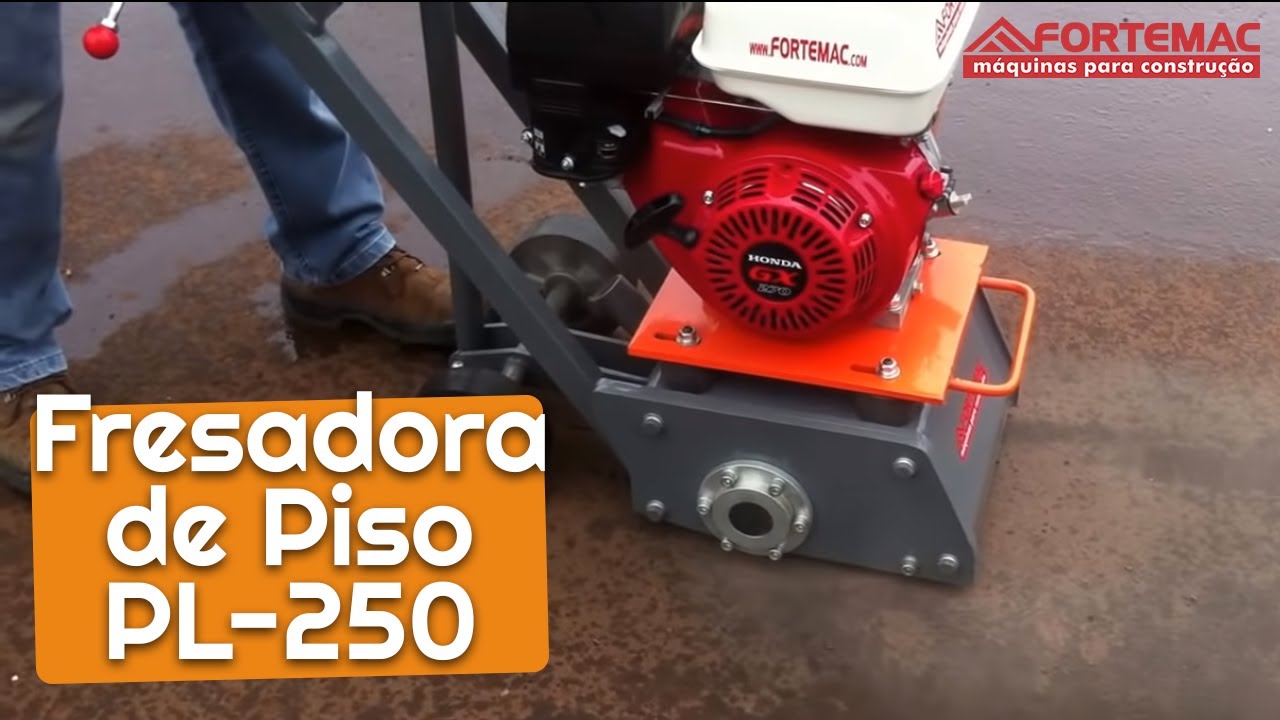 Fresadora de Asfalto e Concreto FORTEMAC ! Com motor Honda 9HP 4 tempos