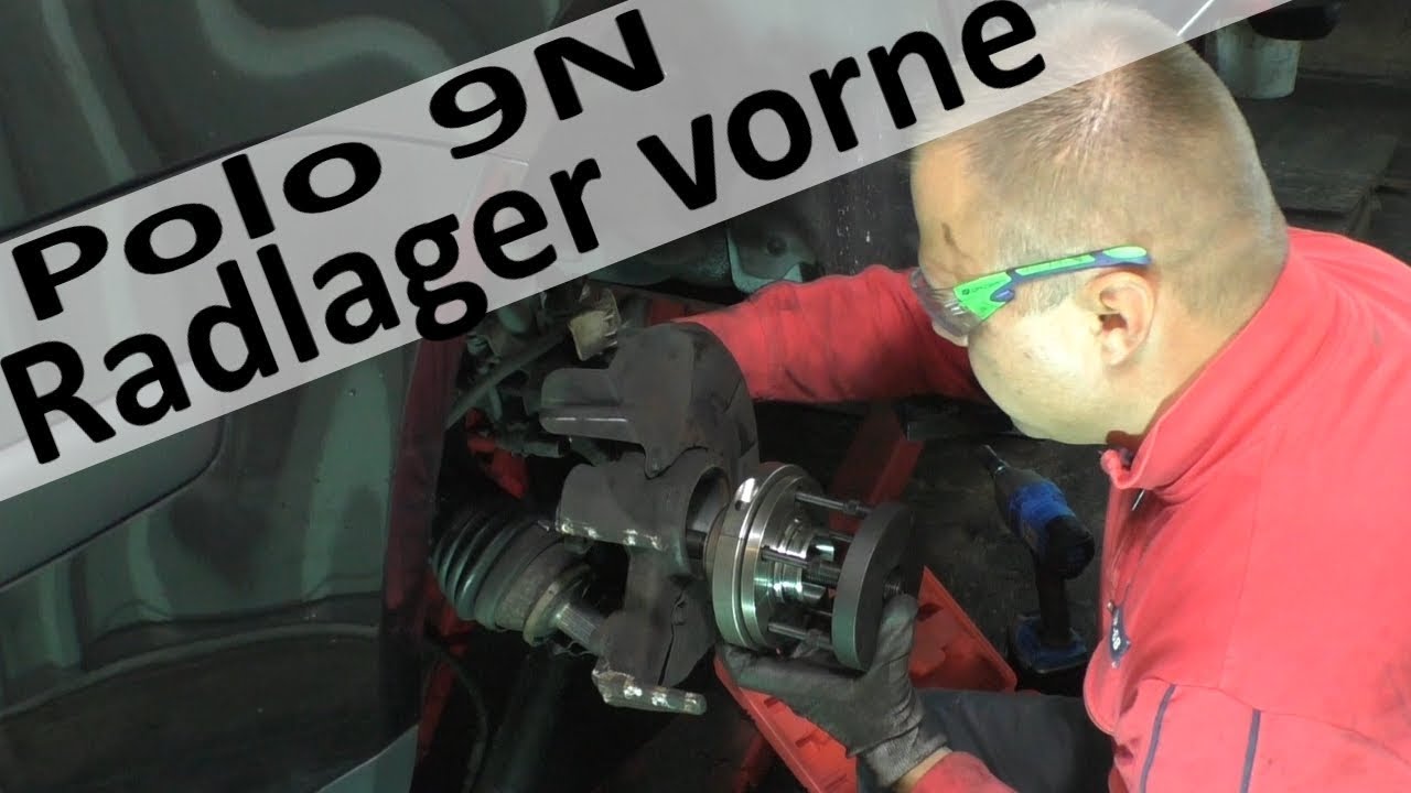 Polo 9N Radlager wechseln im eingebauten zustand / Radnabe vorne  auspressen
