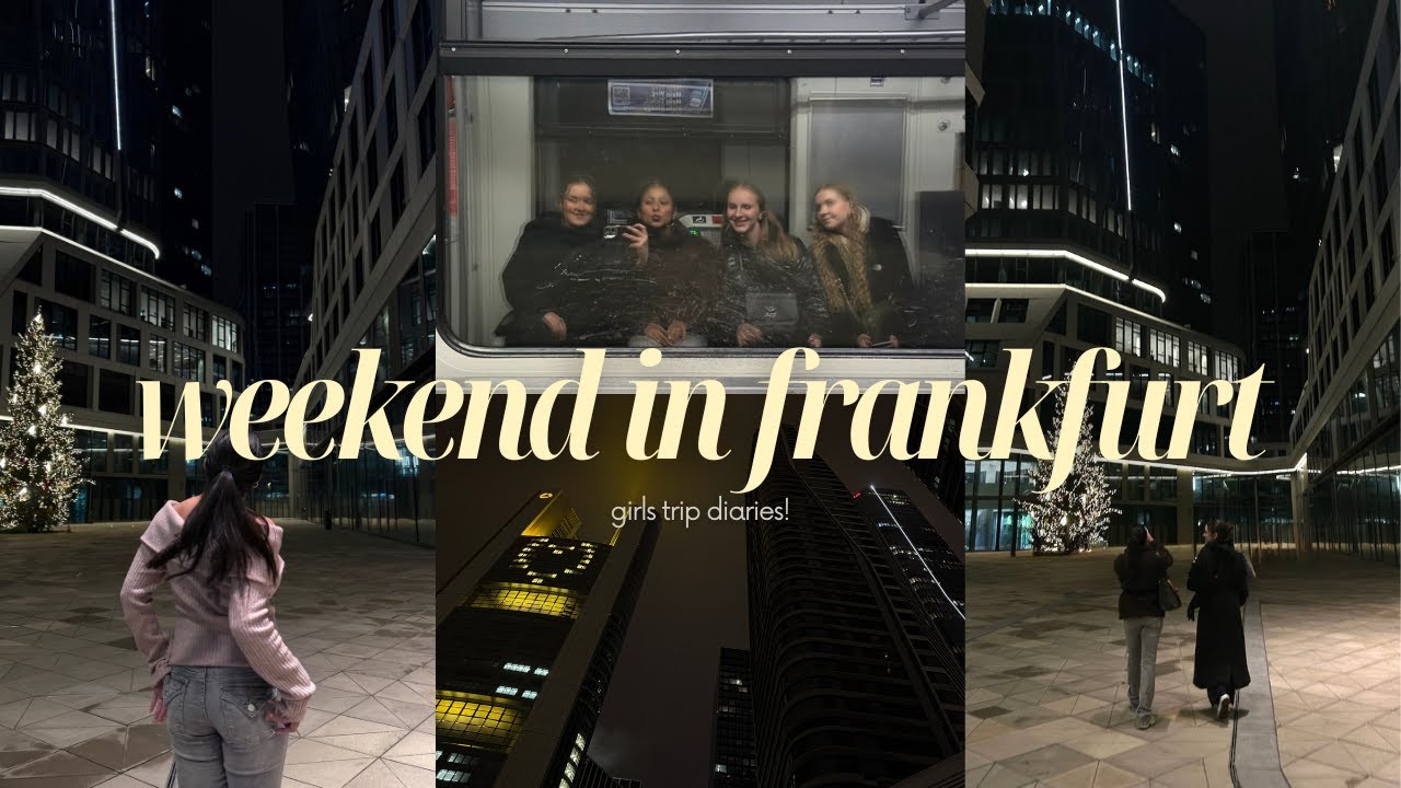 FRANKFURT VLOG WITH THE GIRLS! | exploring the city for the first time *half spanish/half german*
