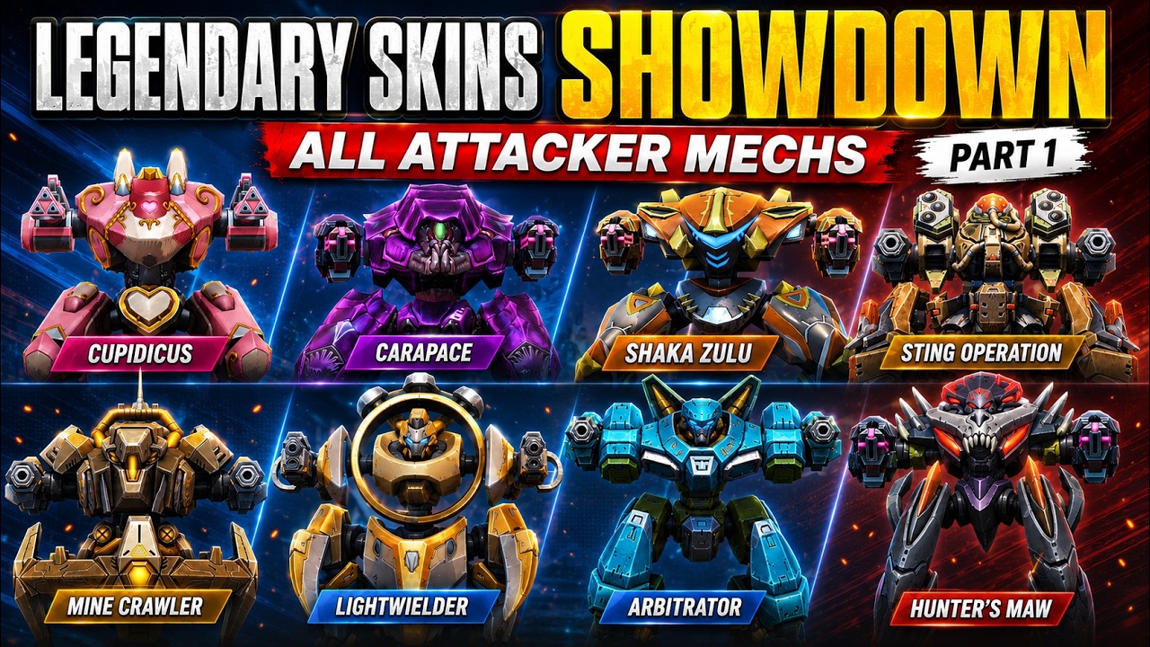 😱 EVERY LEGENDARY ATTACKER SKIN IN MECH ARENA 2026! 🤯🔥 | Part 1 | Mech Arena