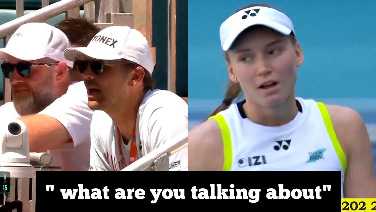 Elena Rybakina Frustrated at Vukov Coaching her on Court against Pegula in Miami 2026