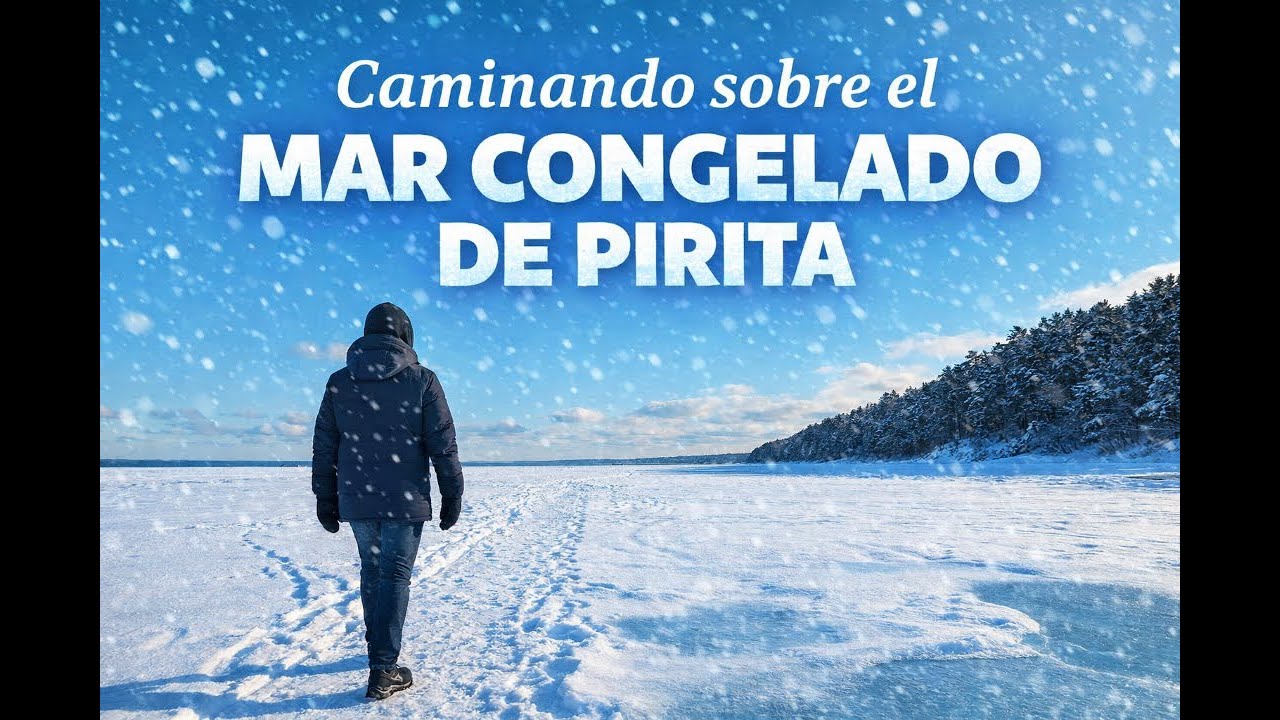 Caminando sobre el mar congelado de Pirita