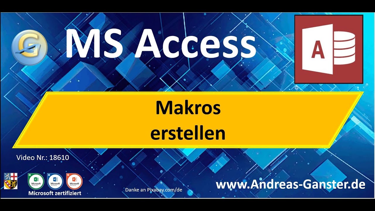 Makros erstellen ohne Programmierkenntnisse | #Access #tips 18610  #tutorial #deutsch #wissen #vba