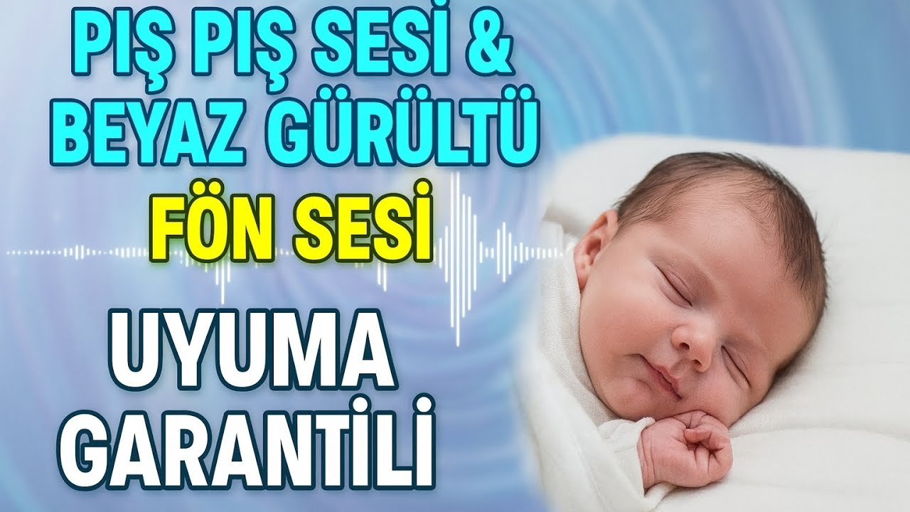 Kolik Bebekler İçin Uyuma Garantili Fön Makinesi Sesi & Beyaz Gürültü (1Saat Reklamsız Kesintisiz)