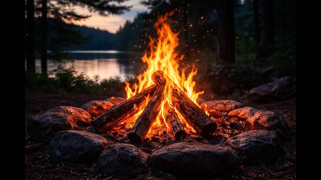 Relaxing Campfire Sounds for Sleeping & Meditation