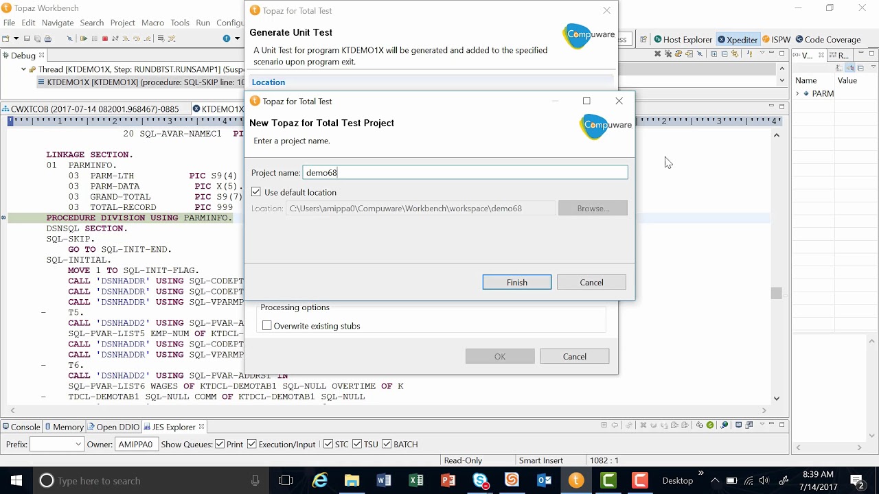 Automated Unit Tests on the Mainframe | Topaz for Total Test