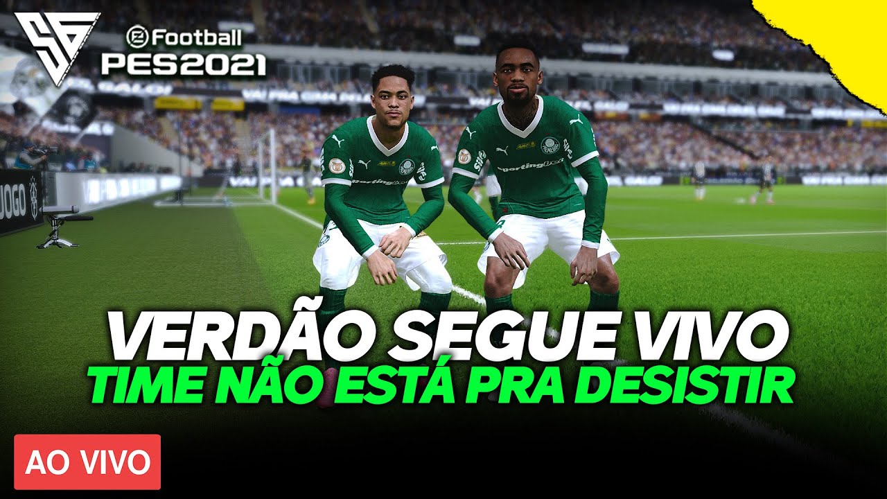 VERDÃO VENCE MAIS NÃO FOI SUFICIENTE - GAMEPLAY PES 2021 - 60 FPS - SADAN GAMER - PC