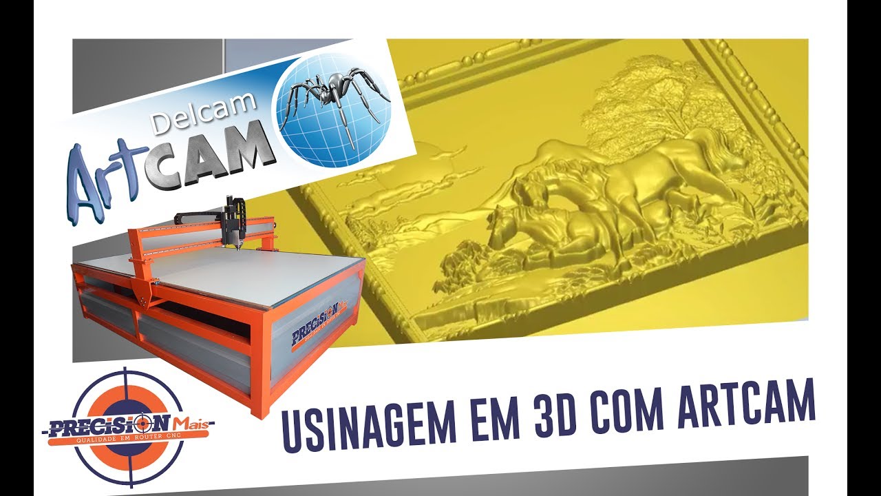 COMO USINAR EM 3D ARTCAM - PRECISION MAIS