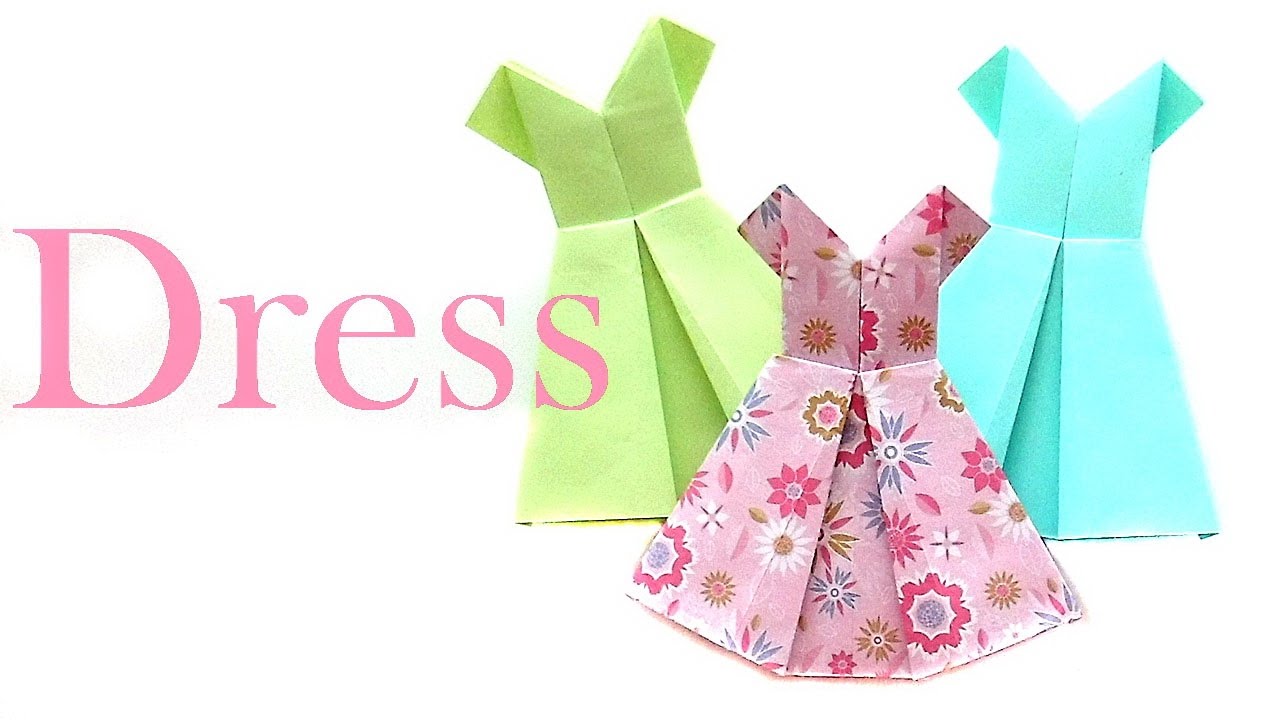 How to make a Paper Dress? Origami Dress easily