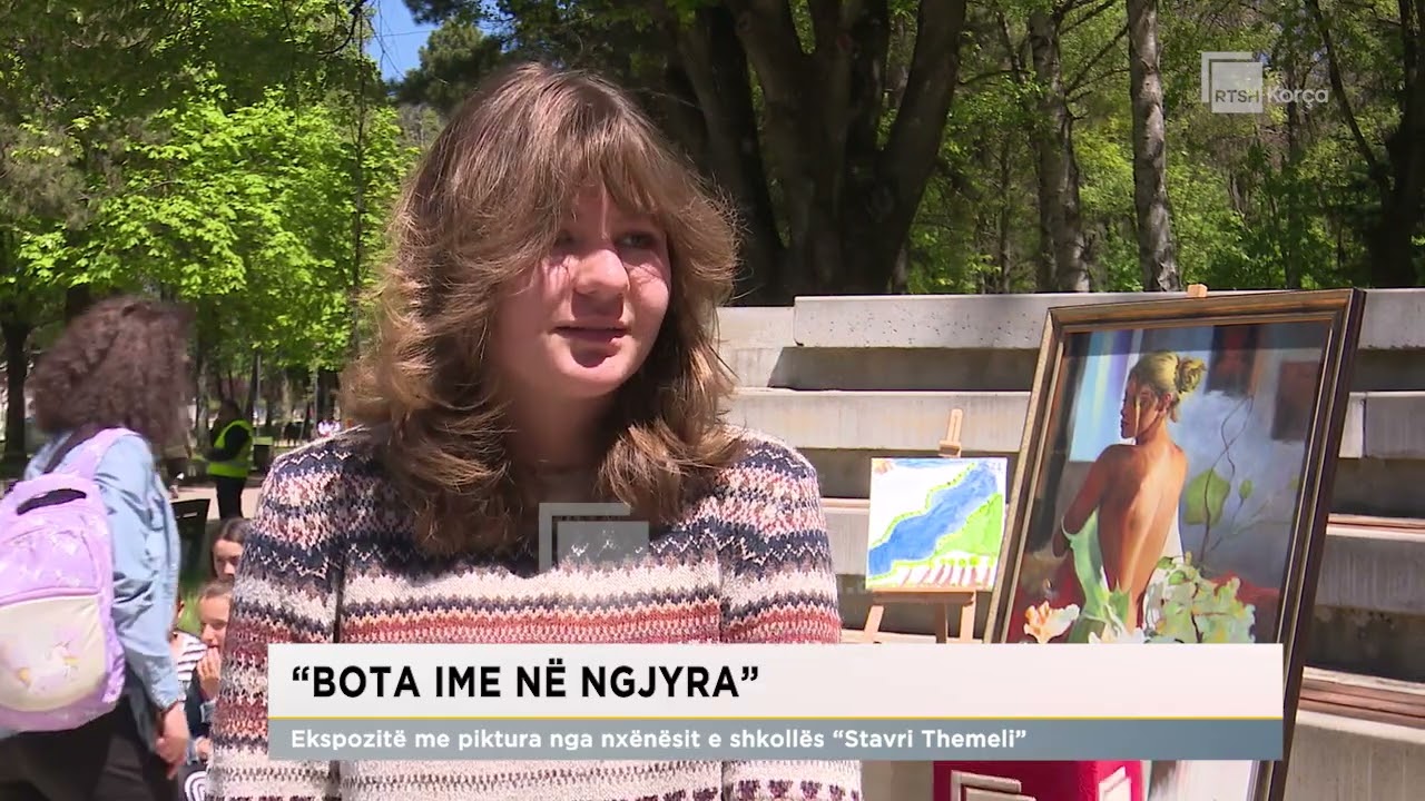 “Bota ime në ngjyra”/ Ekspozitë me piktura nga nxënësit e shkollës “Stavri Themeli”